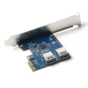 External Components |   2-port PCI-E to USB 3.0 HUB 5Gbps Expansion Card Adapter for Desktop Computer Components Riser Cards Mining Cards Computer Peripherals 1