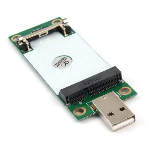 External Components |   Mini PCI-E Wireless WWAN to USB Adapter Card with SIM Card Slot for HUAWEI EM730 green Computer Peripherals External Components