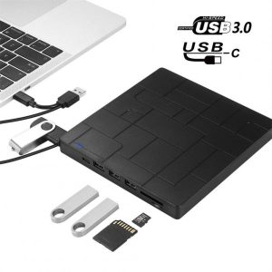 External Components |   Usb 3.0 Multi-functional Card Insert Optical Drive Recorder Mobile Optical Drive External Computer Dvd Reader Computer Peripherals Black