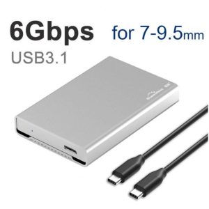 HDD SSD Enclosures |   HDD Enclosure 2.5” Mobile Hard Disk Case Type-C SATA USB 3.0 All Metal Shell Notebook External Hard Disk Box   9.5mm / C-C port Drives & Storage 9.5mm / C-C port