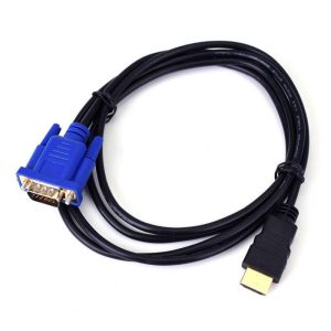 More PC Accessories |   1.8M HDMI to VGA Cable Computer Peripherals Black