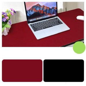 More PC Accessories |   Double Sided Desk Mousepad Extended Waterproof Microfiber Gaming Keyboard Mouse Pad for Office Home School Black + red_Size: 120×60 Computer Peripherals Black + red + Size: 120x60