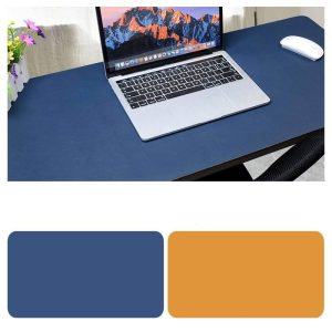 More PC Accessories |   Double Sided Desk Mousepad Extended Waterproof Microfiber Gaming Keyboard Mouse Pad for Office Home School Sapphire + yellow_Size: 120×60 Computer Peripherals More PC Accessories