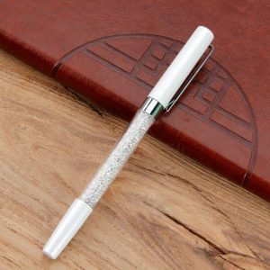 More PC Accessories |   Metal Crystal Signature Pen Office Stationery Multi-color Delicate Pen Gift white_1.0mm Computer Peripherals More PC Accessories