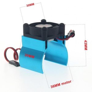 More PC Accessories |   Rc Parts Motor Heat Sink + Thermal Induction Cooling Fan for 1:10 Hsp Trx-4 Trx-6 Scx10 Rc Car 540 550 36mm Size Motor Radiator blue Computer Peripherals Blue