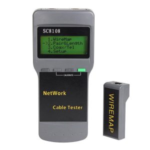 More PC Accessories |   SC8108 Portable Wireless Network Cable Tester Digital Network LAN Phone Cable Tester & Meter with LCD Display RJ45, 5E, 6E Coaxial Cable Tool SC8108 Computer Peripherals More PC Accessories