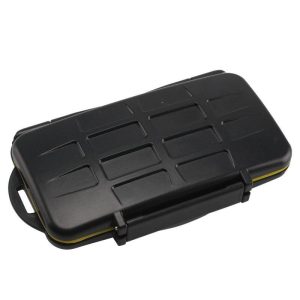 More PC Accessories |   SD24 Memory Card Case Holder Water Resistant Storage Carrying Box black Computer Peripherals Black