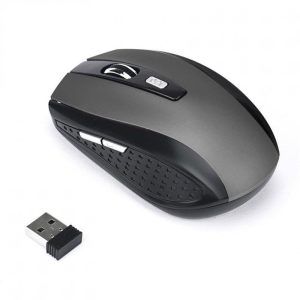 Mouse + Keyboard |   2.4ghz Computer Mouse Portable 6 Keys Usb Receiver Wireless Gaming Mouse gray Computer Peripherals Gray