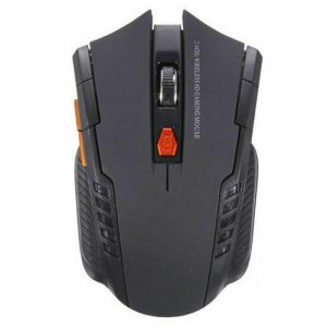 Mouse + Keyboard |   2.4Ghz Mini Wireless Optical Gaming Mouse & USB Receiver for PC Laptop black Computer Peripherals Black