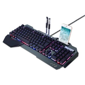 Mouse + Keyboard |   Mechanical Gaming Keyboard Wired Computer Keyboard with Rgb Colorful Backlit Keyboard for Laptop Pc Gamer Black Computer Peripherals Black