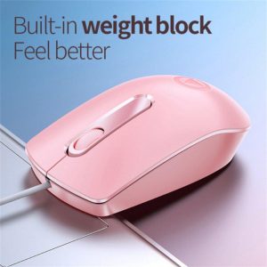 Mouse + Keyboard |   Professional G9 Office Gaming  Mouse Ultra Slim Silent Mini Ergonomic Design Usb Wired Mouse Pc Laptops Notebook Accessories pink Computer Peripherals Mouse + Keyboard