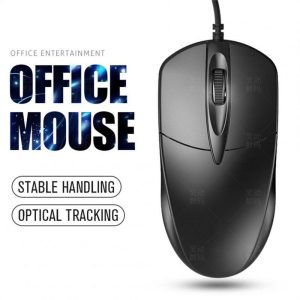 Mouse + Keyboard |   Professional Office Usb Optical Wired Gaming  Mouse Ultra Slim Silent Ergonomic Design Computer Laptops Notebook Accessories black Computer Peripherals Black