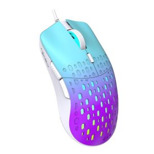 Mouse + Keyboard |   Wired Gaming Mouse With 6 Buttons 3600DPI 7 Color Backlight Lightweight Gaming Mice For Laptop PC Gamer Desktop blue purple Computer Peripherals Blue purple