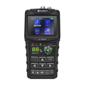 Networking Tools |   VF-6800P Satellite Finder Digital Meter with 2.4 Inch Tft Color Lcd Screen for Dvb-T2/Dvbs2/Dvbc Black EU Plug Networking Devices Black + EU Plug