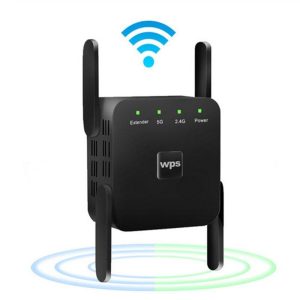 Networking Tools |   WiFi Amplifier 5G 1200Mbps  WiFi Router 2 External Antenna Wifi Range Amplifier Wifi 1200Mbps black US regulations Networking Devices Networking Tools