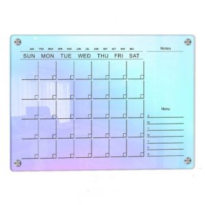 Office Supplies |   Acrylic Calendar For Fridge Weekly Strong Magnetic Thick Erasable Board Planner For Refrigerator Whiteboard With 6 Erasable Markers large Office Supplies Large