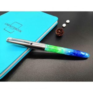 Office Supplies |   Acrylic Pen Classic Translucent Business Signature Student Pen for School Office Fluorescent Blue Acrylic_Bright tip 0.5MM-26 tip Office supplies Fluorescent Blue Acrylic + Bright tip 0.5MM-26 tip