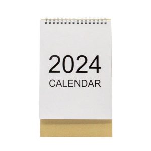 Office Supplies |   Desk Calendar 2024 Standing Flip Calendar Thick Paper Year Standing Desk Calendar 2024 For Home Office School Elevated Office supplies Elevated