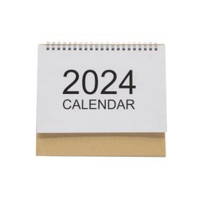 Office Supplies |   Desk Calendar 2024 Standing Flip Calendar Thick Paper Year Standing Desk Calendar 2024 For Home Office School small size Office supplies Office Supplies