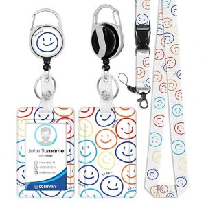 Office Supplies |   ID Badge Holder With Lanyard Retractable Badge Reel Clip ID Protector Bage Clips For Nurse Doctor Teacher Student A Office supplies A