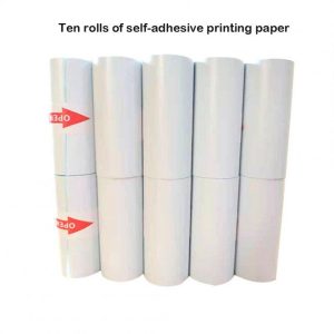 Office Supplies |   Mini Thermal  Printer Portable Wireless Bluetooth 200dpi Label Printer Memo Problem Printer 10 rolls Self adhesive printing paper Office supplies 10 rolls Self adhesive printing paper