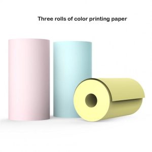 Office Supplies |   Mini Thermal  Printer Portable Wireless Bluetooth 200dpi Label Printer Memo Problem Printer 3 rolls colorful printer Office supplies 3 rolls colorful printer