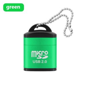 USB Flash Drives |   Mini Card  Reader Micro SD Card Usb 2.0 480Mbps Mobile Phone High Speed Tf Memory Green Drives & Storage Green