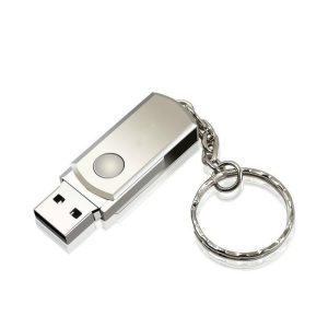 USB + PC Accessories |   Metal Key Chain USB Flash Drive silver 32GB Computer Peripherals Silver + 32GB