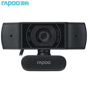 Webcams |   Rapoo C200 Webcam 720p HD With Usb2.0 With Microphone Rotatable Cameras For Live Broadcast Video Calling Conference Black Computer Peripherals Black