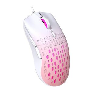 Mouse + Keyboard |   Wired Gaming Mouse With 6 Buttons 3600DPI 7 Color Backlight Lightweight Gaming Mice For Laptop PC Gamer Desktop pink Computer Peripherals Mouse + Keyboard