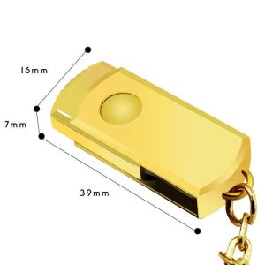 USB + PC Accessories |   Portable USB Flash Drive Computer Peripherals Gold + 8GB