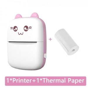 Office Supplies |   Mini Thermal  Printer Portable Wireless Bluetooth-compatible 200dpi Label Printer Memo Problem Printer pink Office supplies Office Supplies