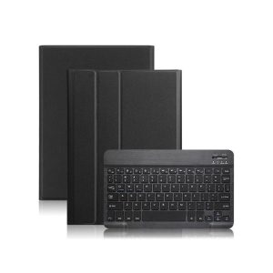 Mouse + Keyboard |   Bluetooth Keyboard for Samsung Galaxy Tab A 10.1inch 2019 SM-T510/T515 Colorful Backlit Wireless Keyboard with PU Leather Case  black Computer Peripherals Black